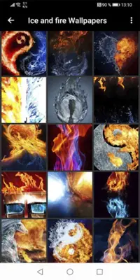 Ice and fire Wallpapers android App screenshot 1